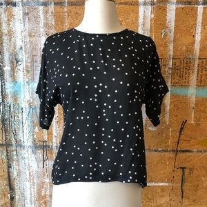 Vintage Women’s Polka Dotted Blouse Size 8